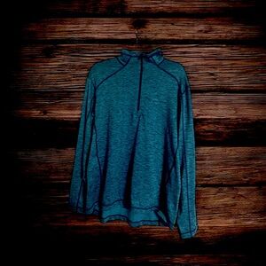 Blue Quarter-Zip Pullover